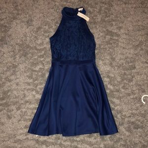 Francesca’s Navy Homecoming Dress
